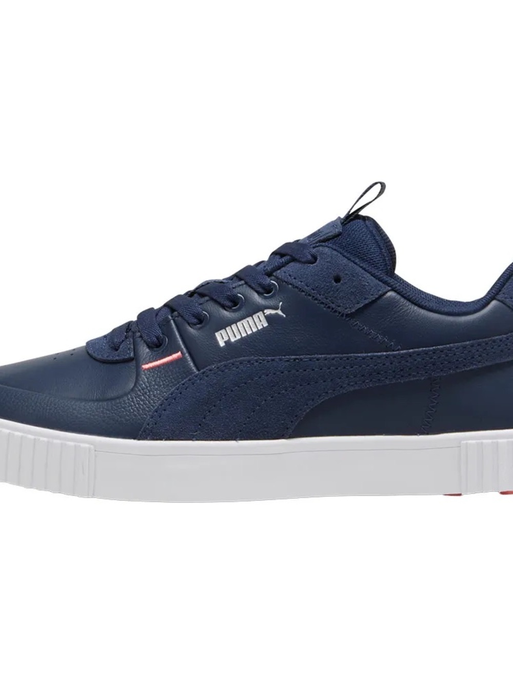 Puma navy leather sneakers